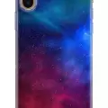 Apple iPhone XS Max Uyumlu Kılıf Opus 05 Colorful Space Yıldızlar Koruma Kılıfı Gold