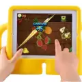Apple iPad 10.2 2021 (9.Nesil) Uyumlu Standlı Çocuklar Için Renkli Tutacaklı Tablet Kılıfı