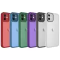 Apple iPhone 11 Sert Parlak Kamera Ve Darbe Korumalı Arkası Renkli Şeffaf Post Kılıf