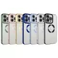 Apple iPhone 11 Pro Kamera Lens Korumalı Şeffaf Renkli Logo Gösteren Parlak Omega Kapak
