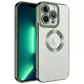 Apple iPhone 11 Pro Max Kamera Lens Korumalı Şeffaf Renkli Logo Gösteren Parlak Omega Kapak