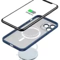 Apple iPhone 11 Pro Max Kılıf Uyumlu Kamera Lens Korumali Magsafe Destekli Sert Mika Mokka