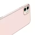 Apple iPhone 12 Kılıf Lopard Parlak Kenarlı Altın Işlemeli Kamera Korumalı Kapak Bark