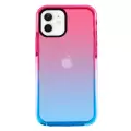 Apple iPhone 12 Uyumlu Kılıf Renkli Transparan Geçişli Parlak Kapak Punto