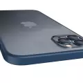 Apple iPhone 12 Kamera Koruyucul Kılıf Arkası Buzlu Mat Transparan Retro Kapak Koruma