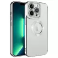 Apple iPhone 12 Pro Kamera Lens Korumalı Şeffaf Renkli Logo Gösteren Parlak Omega Kapak