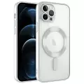 Apple iPhone 12 Pro Kılıf Şeffaf Renkli Yumuşak Kamera Lens Korumalı Magsafe Şarj Kapak Demre