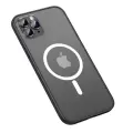 Apple iPhone 12 Pro Kılıf Uyumlu Kamera Lens Korumali Magsafe Destekli Sert Mika Mokka