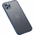 Apple iPhone 12 Pro Kamera Koruyucul Kılıf Arkası Buzlu Mat Transparan Retro Kapak Koruma