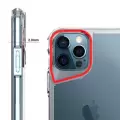 Apple iPhone 12 Pro Uyumlu Pürüssüz Sert Kapak Kamera Yükseltili Şeffaf Darbe Emici Ultra Koruma