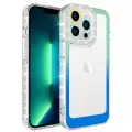 Apple iPhone 12 Pro Kılıf Simli ve Renk Geçiş Tasarımlı Lens Korumalı Lopard Park Kapak