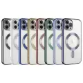 Apple iPhone 12 Pro Max Kılıf Şeffaf Renkli Yumuşak Kamera Lens Korumalı Magsafe Şarj Kapak Demre