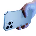 Apple iPhone 12 Pro Max Mat Kenarlı Sert Kamera Korumalı Arkası Parlak Kılıf Bobo
