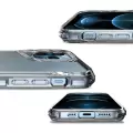 Apple iPhone 12 Pro Max Uyumlu Pürüssüz Sert Kapak Kamera Yükseltili Şeffaf Darbe Emici Ultra Koruma