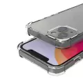 Apple iPhone 13 Kılıf Lopard Nitro Antishock Köşe Koruma Darbe Emici Şeffaf Orjinal Doku Silikon
