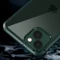 Apple iPhone 13 Mini Kılıf Lopard Dor Silikon Temperli Cam Kapak