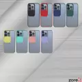 Apple iPhone 13 Pro Kılıf Lopard Slayt Sürgülü Kamera Korumalı Renkli Silikon Kapak