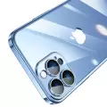 Apple iPhone 13 Pro Max Kılıf Kenarları Renkler Kamera Lens Koruma Darbe Emici Sert Kapak Riksos