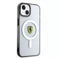 Apple İphone 14 Kılıf Ferrari Magsafe Şarj Özellikli Transparan Dizayn Kapak