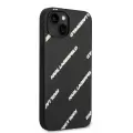 Apple İphone 14 Kılıf Karl Lagerfeld Pu Suni Deri Logolu Dizayn Kapak