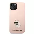 Apple İphone 14 Kılıf Karl Lagerfeld Silikon Choupette Dizayn Kapak