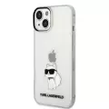 Apple İphone 14 Kılıf Karl Lagerfeld Transparan Choupette Dizayn Kapak