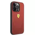 Apple İphone 14 Pro Kılıf Ferrari Deri Delikli Dizayn Kapak