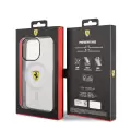Apple İphone 14 Pro Kılıf Ferrari Magsafe Şarj Özellikli Transparan Dizayn Kapak