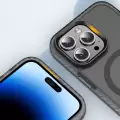 Apple iPhone 14 Pro Kılıf Mat Arka Yüzey Wireless Şarj Özellikli  Locik Kapak