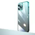 Apple iPhone 14 Pro Kılıf Premium Colorful Ince Kapak Senkron Kamera Üstü Cam Kaplamalı Rainbow Mika