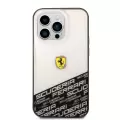 Apple İphone 14 Pro Max Kılıf Ferrari Transparan Alt Kısım Baskılı Dizayn Kapak