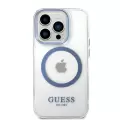 Apple İphone 14 Pro Max Kılıf Guess Magsafe Şarj Özellikli Metal Kamera Çerçeveli Kapak