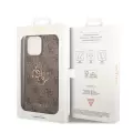 Apple İphone 14 Pro Max Kılıf Guess Pu Deri Büyük Metal Logo Dizaynlı Kapak