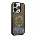 Apple İphone 14 Pro Max Kılıf Karl Lagerfeld Sıvılı Simli Rsg Dizayn Kapak