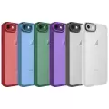 Apple iPhone 7 Sert Parlak Kamera Ve Darbe Korumalı Arkası Renkli Şeffaf Post Kılıf