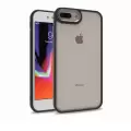 Apple iPhone 7 Plus Kılıf Lopard Kamera Çıkıntılı Arkası Şeffaf Köşeleri Parlak Renkli Işlemeli Kapak Flora