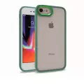 Apple iPhone 8 Kılıf Lopard Kamera Çıkıntılı Arkası Şeffaf Köşeleri Parlak Renkli Işlemeli Kapak Flora