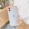 Apple iPhone SE 2022 Kılıf Renkli Tuşlu Mat Parmak Izi Yapmaz Kamera Korumalı Sert Silikon Kapak Hux