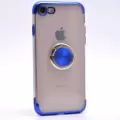 Apple iPhone SE 2022 Kılıf Lopard Kılıf Dört Köşe Lazer Renkli Yüzüklü Şeffaf Silikon Gess