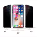 Apple iPhone X ​​​​​​​​​​​​Uyumlu Hayalet Gizlilik Filtreli Tam Kapatan Rika Premium Cam Ekran Koruyucu