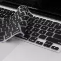 Apple Macbook 13.3 Air M1 Silikon Ped Trasparan Uyumlu Şeffaf Klavye Koruyucu Türkçe Q