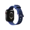 Apple Watch 38mm A+ Kalite Çizgili Konsept Jel Silikon Kordon KRD-23