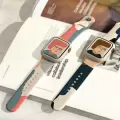 Apple Watch 38mm Renkli Orijinal Desenli Yüzey Tasarımı Krd-62 Silikon Kordon