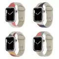 Apple Watch 38mm Renkli Orijinal Desenli Yüzey Tasarımı Krd-62 Silikon Kordon