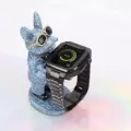 Apple Watch 44mm Uyumlu Baklalı Kasa Koruyucu Paslanmaz Çelik Akıllı Saat Bileklik Kordon krd64