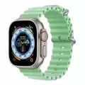 Apple Watch 46mm 10 Serisi Metal Toka Silikon Kordon Premium Ocean