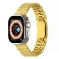 Apple Watch 44mm Lopard KRD-82 Çizgi Orjnal Tasarım Şık Ve Dayanıklı Metal Kordon