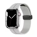 Apple Watch 46mm Seri 10 Kordon -  Manyetik Tokalı Silikon Moda Kordon KRD-84