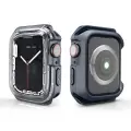 Apple Watch 44mm Uyumlu Ekran Kasa Koruyucu Shockproof Sert Pc Silikon Gard 08