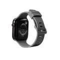 Apple Watch 7 45mm A+ Kalite Çizgili Konsept Jel Silikon Kordon KRD-23